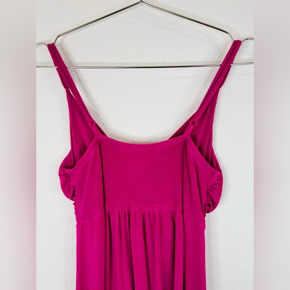 Edge Clothing Pink Sleeveless Mini Dress Twist Front Medium Stretchy & Stylish - Picture 9 of 9